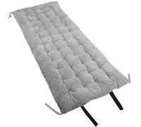REDCAMP Folding Cot Pads for Sleeping Extra Thick, Soft Comfortable Velvet Microfiber Camping Cot Mattress Pad for Adults, Lightweight Sleeping mats for Backpacking Hiking, Grey 75x30 inches