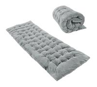 REDCAMP Folding Cot Pads for Sleeping Extra Thick, Soft Comfortable Velvet Microfiber Camping Cot Mattress Pad for Adults, Lightweight Sleeping mats for Backpacking Hiking, Grey 75x30 inches