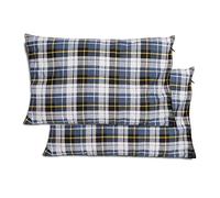 REDCAMP Small Camping Pillow Lightweight and Compressible, Flannel Travel Pillow with Removable Pillow Cover, 2 Pack