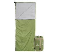 REDCAMP Ultra Lightweight Sleeping Bag for Backpacking, Comfort for Adults Warm Weather, with Compression Sack Green(75"x 32.5")