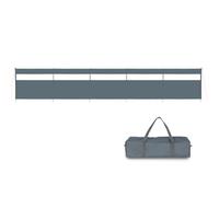 REDCAMP Wind Breakers for Camping,7m Heavy Duty Camping Windbreaker Outdoor Caravan Privacy Shield with Top Window,for 8 Garden Barbecue Picnic Bonfire Charcoal Grills, Grey