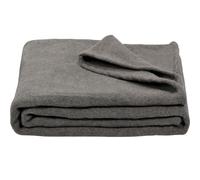 REDCAMP Wool Camping Blanket, 220x160cm Extra Large Warm Sofa Throws, Cosy Soft Thick Fleece Blanket for Bed Couch Car Caravan Hiking Travel, Double Size, Grey