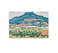 REDCHAMBER American Artist Georgia O'Keeffe Pedernal Poster Picture Print Wall Art Poster Painting Canvas Posters Artworks Room Aesthetic 24x36inch(60x90cm)