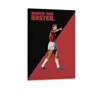REDCHAMBER Dutch Footballers Marco Van Basten Poster Artworks Picture Print Poster Wall Art Painting Canvas Decor Home Posters 12x18inch(30x45cm)