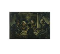 REDCHAMBER Dutch Painter Vincent Van Gogh The Potato Eaters Poster Painting On Canvas Wall Art Poster Scroll Picture Print Walls Decor Home Posters 16x24inch(40x60cm)
