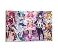 REDCHAMBER Japan Anime Psychological Drama Puella Magi Madoka Magica Poster Canvas Wall Art Prints Poster Photo Picture Painting Posters Room Decor 08x12inch(20x30cm)
