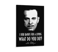 REDCHAMBER John Dillinger America's Gambit's Retrona Poster Posters Art Print Wall Photo Paint Poster Hanging Picture Family Decor 16x24inch(40x60cm)