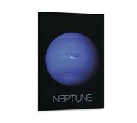 REDCHAMBER Solar System Planet Neptune Educational Posters Painting On Canvas Wall Art Poster Scroll Picture Print Walls Decor Home Posters 24x36inch(60x90cm)