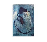 REDCHAMBER Spanish Cubist Painter Pablo Picasso Blue Nude Poster Wall Art Poster Scroll Canvas Painting Picture Living Room Decor Home 20x30inch(50x75cm)