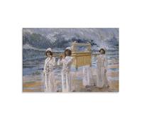 REDCHAMBER The Ark of The Covenant Passes over The Jordan James Tissot Poster Picture Print Canvas Poster Wall Paint Art Posters Decor Modern Home Artworks 12x18inch(30x45cm)