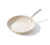 Redchef Non Stick Frying Pan Skillet 28cm, Ceramic Non Stick Saute Pans, 11 inch Cooking Pan with Stay Cool Handle, All Stovetops (Gas, Electric & Induction), Oven Safe, PFAS-Free (Beige)