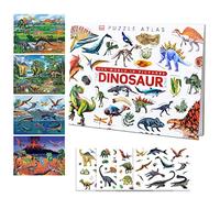 RedCrab Sticker Busy Book for Kids,Electrostatic Reusable Sticker Busy Book,Activity Book for Boys & Girls,Early Learning Toys DIY Dinosaur Sticker,Kid Electrostatic Stickers Book (Dinosaur)