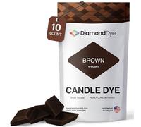 Reddig-Glo Brown Candle Dye - Made in USA - 10 Dye Chips for Soy or Paraffin Wax - Candle Making Supplies