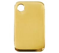 RedDingo Cat Brand Brass Customizable Rectangle 13.7X22.2Mm S