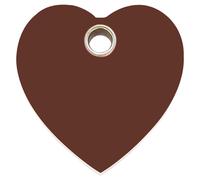 RedDingo Cat Brand Heart Brown With Individual Engraving S 20.1Mm