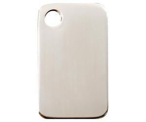 RedDingo Cat Brand Stainless Steel Customizable Rectangle 13.7x22.2mm S