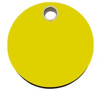 RedDingo Cat Brand Yellow Circle S 20Mm Customizable With Engraving