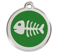 RedDingo Cat Collar S Green Herringbone Customizable With Engraving 20Mm