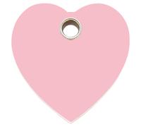 RedDingo Cat Tag Pink Heart Plastic Engravable 20,1mm S Pet Supplies