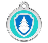 RedDingo Dog Tag Engraving Paw Patrol Everest Aqua Customizable S/M