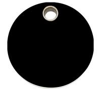 RedDingo Plastic Cat Tag Individual Engraving Circle Black