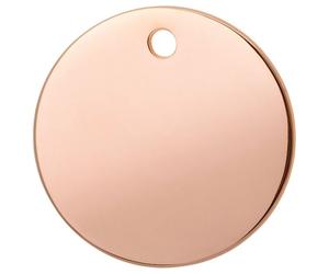 RedDingo Titan Dog Tag Circle Pink, Engraving, Customizable, Durable