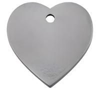 RedDingo Titan Dog Tag Heart Customizable Engraving S/M/L - Dog Tag