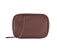 Reddish Brown Medicine Bag for Purse with Detachable Compartments Portable Organizer for Travel for Purse