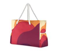 Reddish Brown Texture Large Capacity Travel Duffel Bag, Sports with Side Pocketes Large Bag Travel Essentials Beach Gifts Birthday Gifts for Women