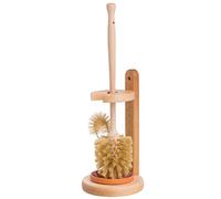 Redecker Toilet Brush Holder with Toilet Brush with Rim Cleaner
