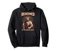 Redeemed Badass Warrior Of Christ Christian Jesus Christcore Pullover Hoodie