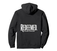Redeemed By His Blood Christian Glory Faith Backprint Pullover Hoodie