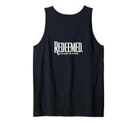 Redeemed By His Blood Christian Glory Faith Backprint Tank Top