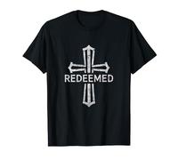 Redeemed Cross Religious Inspirational Faith Statement T-Shirt