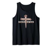 Redeemed Jesus Cross The Way The Truth The Life God Bless Tank Top