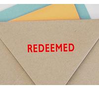 Redeemed Self Inking Rubber Stamp Custom Colop Office Stationary P20 Mini Stamper