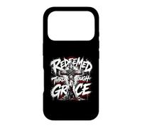 Redeemed Through Grace Christian Cross Faith Case for iPhone 17 Pro