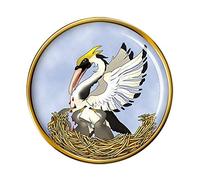Redeemer the Pelican in Her Piety Pin Badge