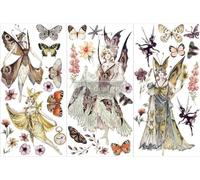 Redesign with Prima 6"X12" 3-Sheets Decor Transfers - Forest Fairies