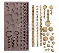 Redesign With Prima Redesign Decor Moulds Décor Mould CECE Gems & Chains-5 x 10 x 8 mm Crafting Resin Molds for Air Dry Clay DIY Projects Funiture Dresser, Chocolate, Cake, Candy, Backery, Soap,