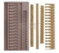 Redesign with Prima Redesign Decor Moulds Décor Mould CECE-Tassel Fringe-5"x10"x8mm Crafting Resin Molds for air Dry Clay DIY Projects Funiture Dresser, Chocolate,Cake,Candy,Backery,Soap,Polymer Clay