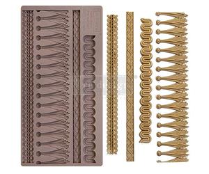 Redesign with Prima Redesign Decor Moulds Décor Mould CECE-Tassel Fringe-5"x10"x8mm Crafting Resin Molds for air Dry Clay DIY Projects Funiture Dresser, Chocolate,Cake,Candy,Backery,Soap,Polymer Clay