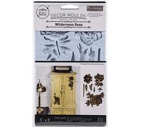 Redesign With Prima Redesign Decor Moulds Wilderness Rose-5"x8"x8mm Crafting Resin Molds for air Dry Clay DIY Projects Funiture Dresser, Chocolate,Cake,Candy,Backery,Soap,Polymer Clay,hot Glue