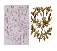 Redesign with Prima Redesign Furniture Decor Moulds® Lily Flowers 5"x8",8Mm Thickness for Funiture Dresser, Chocolate,Cake,Candy,Bakery,Soap,Polymer Clay, earthen Clay 655350650483