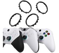 Redesigned Replacement Octagonal Gated Sticks Accent Rings for Xbox Elite Series 2 Core, for Elite Series 2, for Xbox Elite, for eXtremeRate ASR Version Shell for Xbox Series X/S Controller - Black