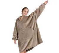 REDESS Blanket Hoodie Sweatshirt, Wearable Blanket Oversized Sherpa with sleeves and giant pocket, cozy hoodie for adults kids