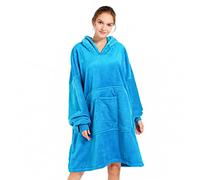 REDESS Blanket Hoodie Sweatshirt, Wearable Blanket Oversized Sherpa with sleeves and giant pocket, cozy hoodie for adults kids