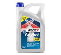 Redex AdBlue Additive 5L, AdBlue With Easy-Pour Spout, Reduces NOX Emissions, Quick & Easy Filling, Keep Spare In Boot, Premium Quality AdBlue Diesel Exhaust Fluid, No-Spill Bottle, 5 Litres