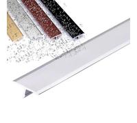 REDEXI Metal T-Mold Floor Transition Strip, Threshold Transition Flat Divider Strip, Threshold Strip For Joining Flooring Gaps Of Laminate Planks Tile, 15/20/33/40mm Wide(Silver,L900 x W15mm)