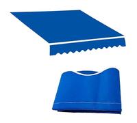REDEXI Replacement Patio Awning Fabric Canvas Shade Awnings Fabric, Manual Awning Canopy Cover Replacement, Patio Canopy Replacement Cloth, Blue, 100% Polyester(12x10ft/3.6x3)